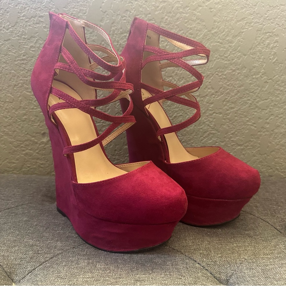 Raspberry Color Wedges - image 1